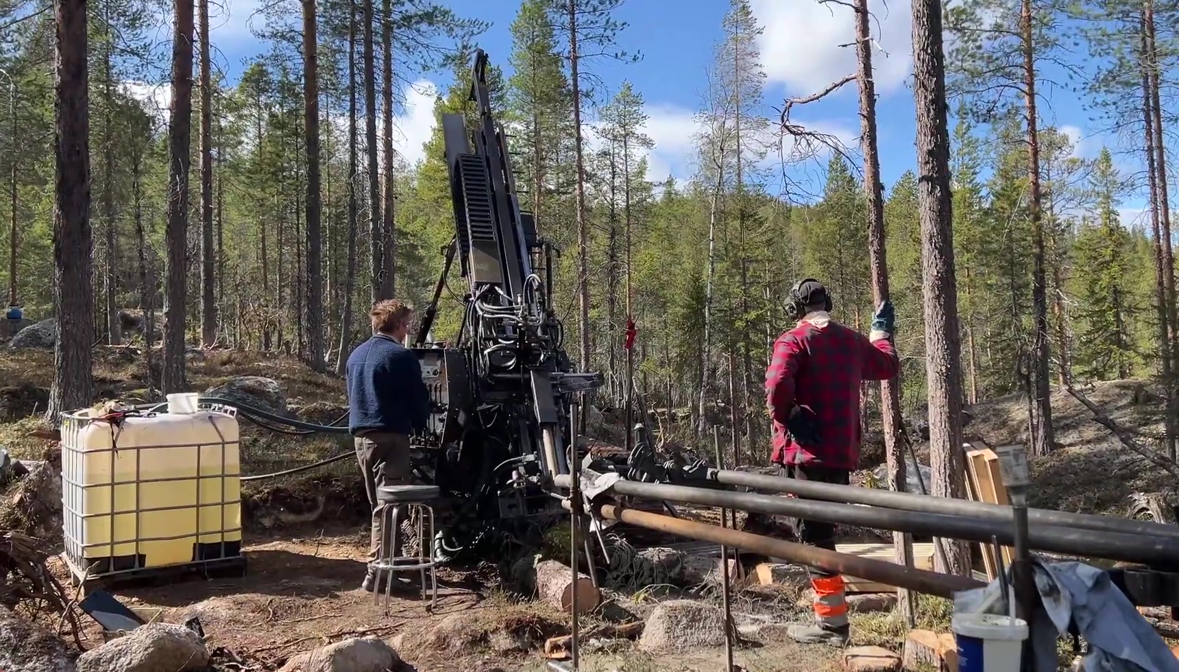 Drill rig detail