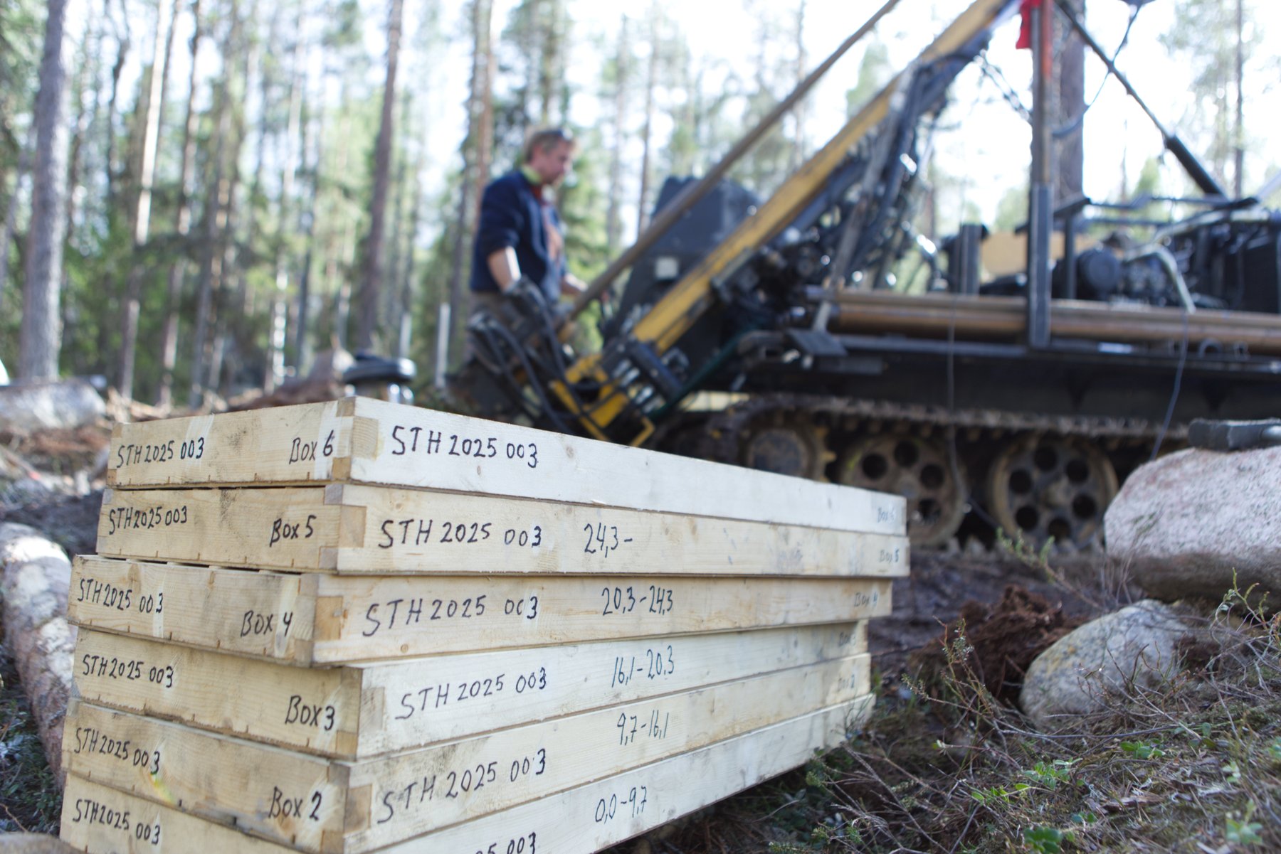 Drill core from hole STH2025003